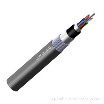 Sheath, Steel Wire, Loose Tube, Central strength Member, Aluminum Tape/Pipeline/Buried/GYTA33 Cable